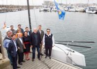 Sanxenxo presenta el nuevo barco de la clase internacional 6M que ser patroneado por el Rey don Juan Carlos